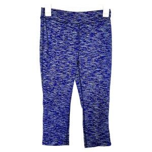 Atmosphere Work Womens Out Cropped Leggings Space Dyed Blue Size 6 Activewear